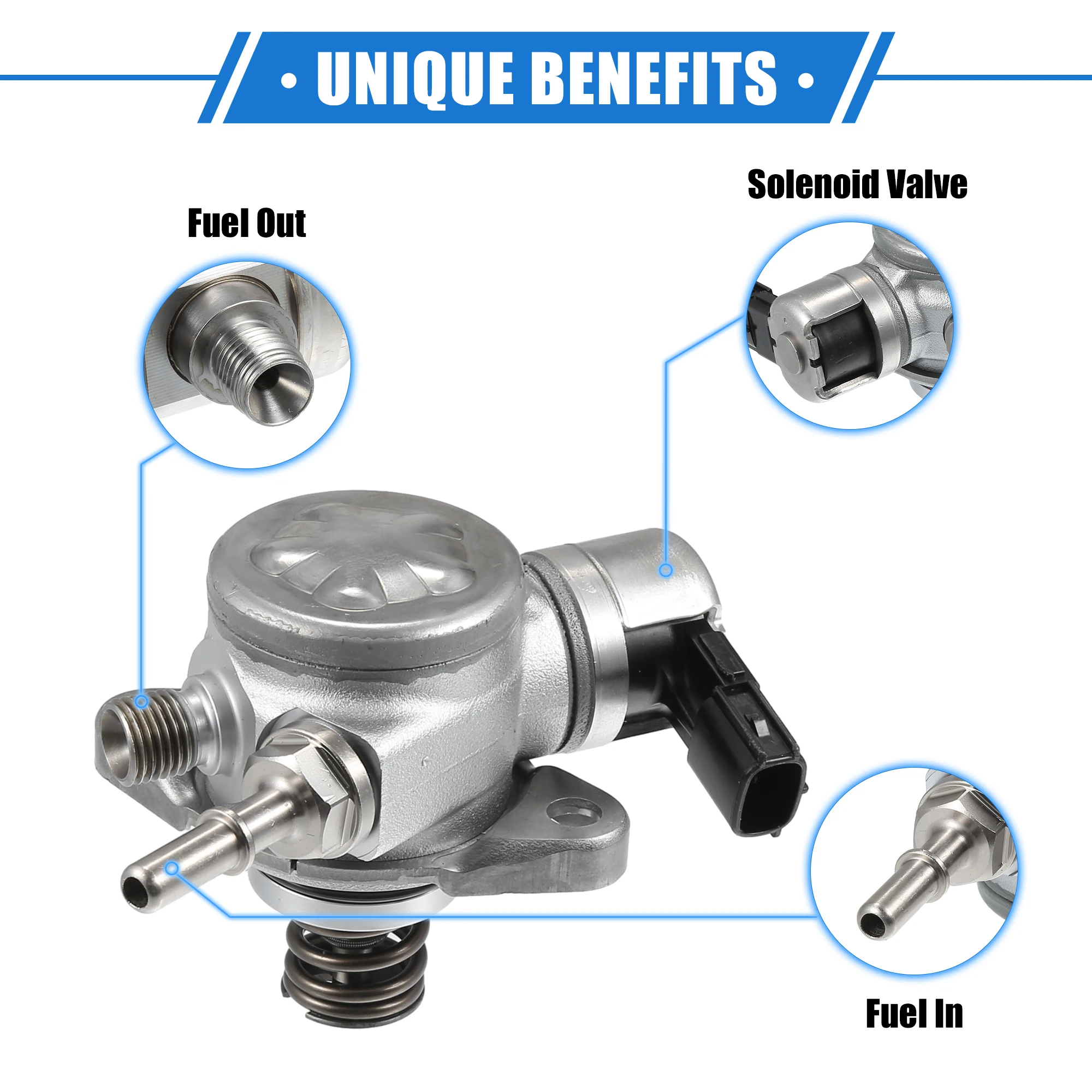 X substituição da bomba de combustível do veículo autohaux para nissan qashqai 2013-2018 tom de prata no.16630-7214r bombas de combustível de alta pressão automáticas