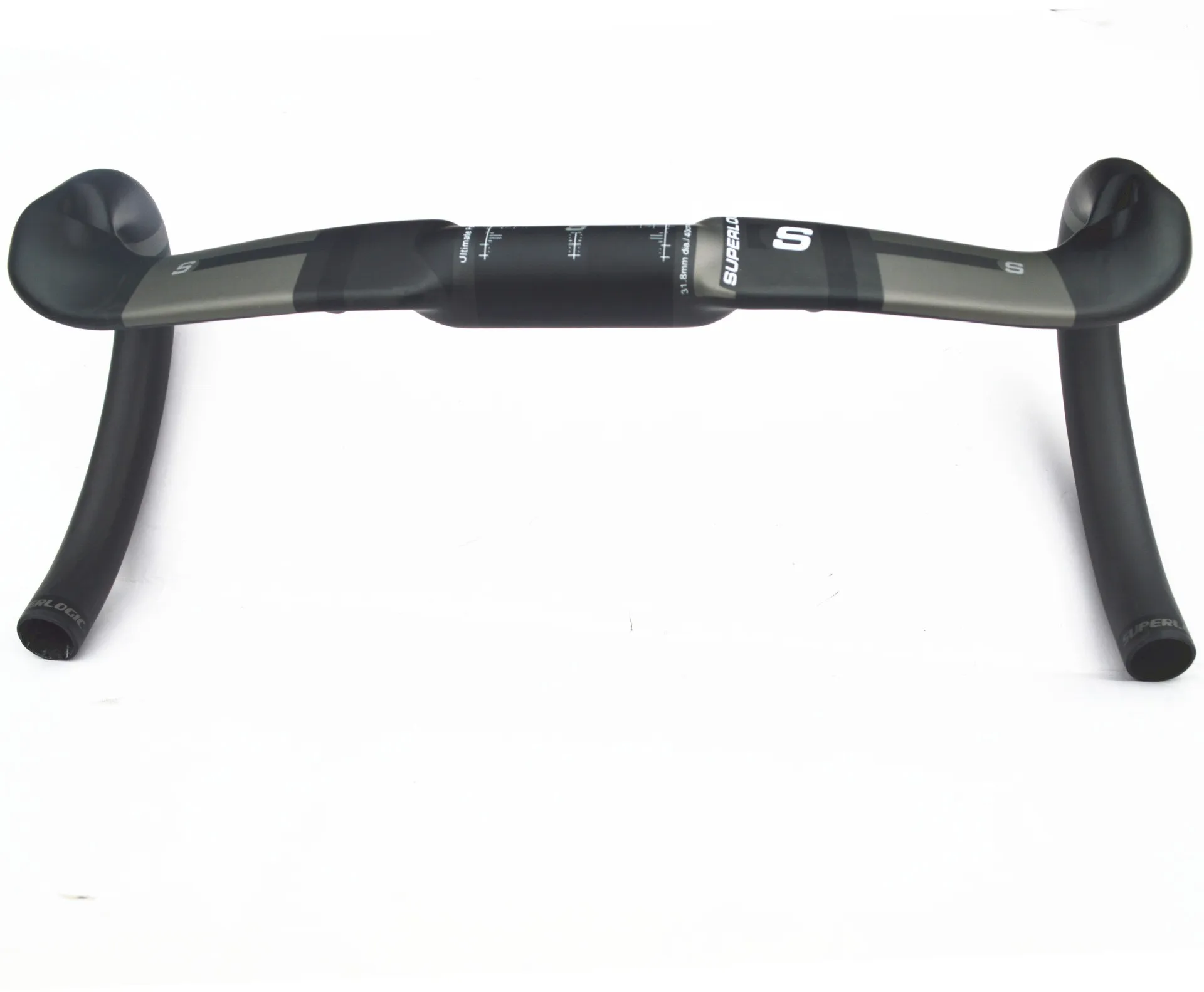 Superlogic-Matte Carbonfaser-Rennradlenker, interne Kabelführung, mattierter Lenker, 31,8x400, 420, 440mm, Fahrradteile – Detail 2