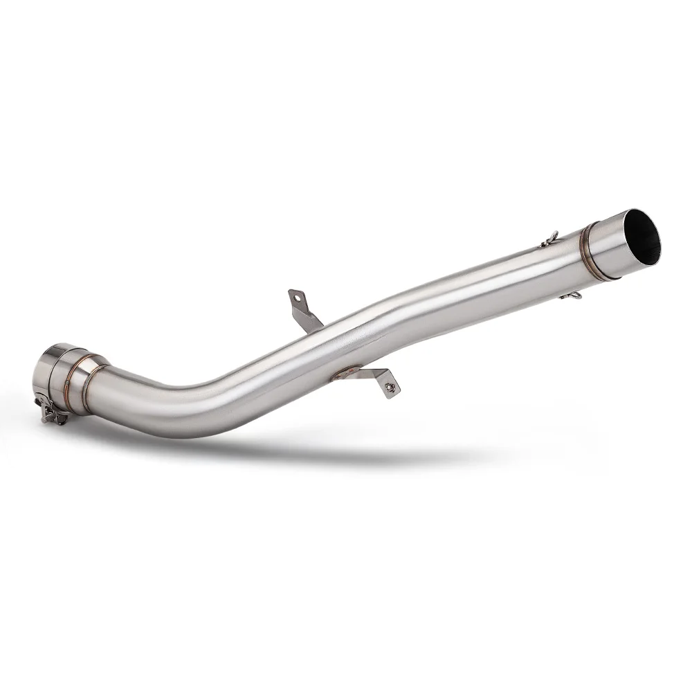 Slip On Stainless Steel No-resonator Mid Link Pipe Connect Original Exhaust For ZXMOTO 820RR Sport Motorcycle
