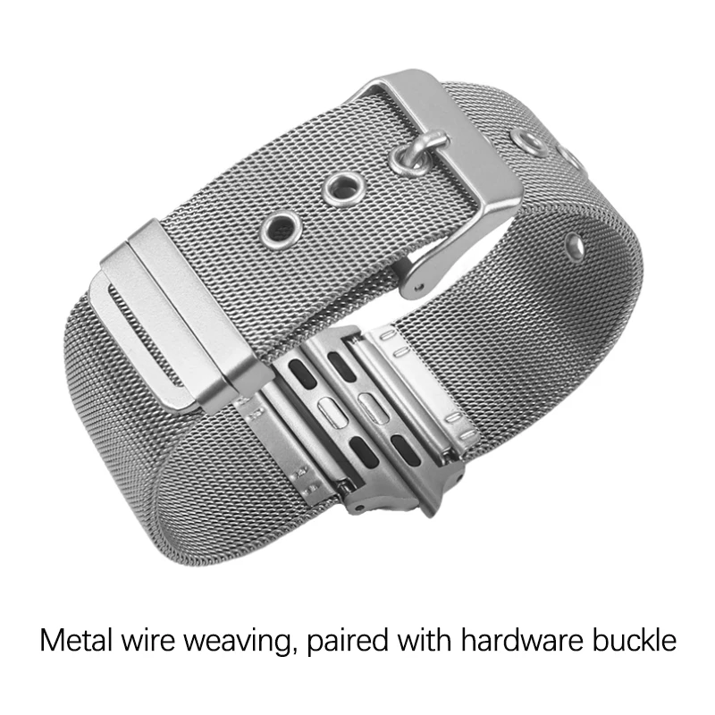Correa de reloj milanesa para apple watch, pulsera de Metal Ultra 49mm 45mm 44mm 41mm 40mm, serie iwatch 3 4 5 6 7 8 9 SE