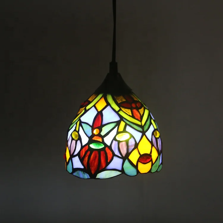 6 Inch Tiffany Pendant Light Desk Light Hanging Lamp stained glass lamp  home table lamp