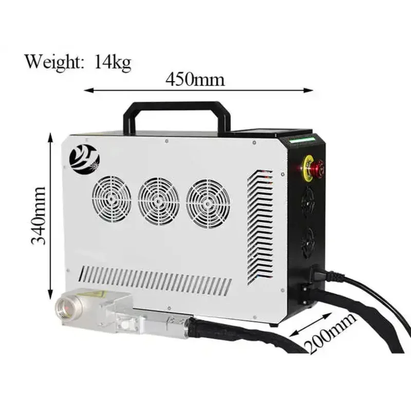 Backpack handheld 50W 100W  paint stripping machine rust removal paint oil removal pulse laser machine for sale