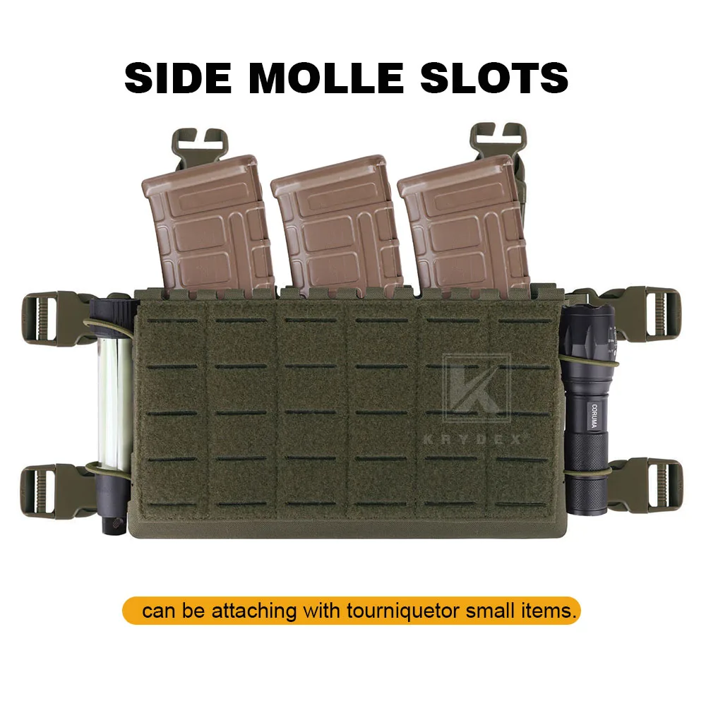 KKRYDEX Taktisches MK5 Micro Fight Chassis Lasergeschnittenes Brustpaneel Leichtgewichtige 5.56 MP7 Magazintasche Taktische Weste Ausrüstung – Detail 6