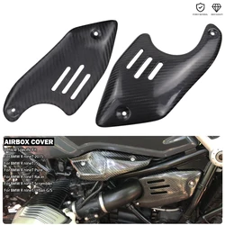 Carbon Airbox Cover Air Filter Box Cladding Side Frame Trim Accessories For BMW R Nine T Scrambler R9T Pure Racer Urban RnineT