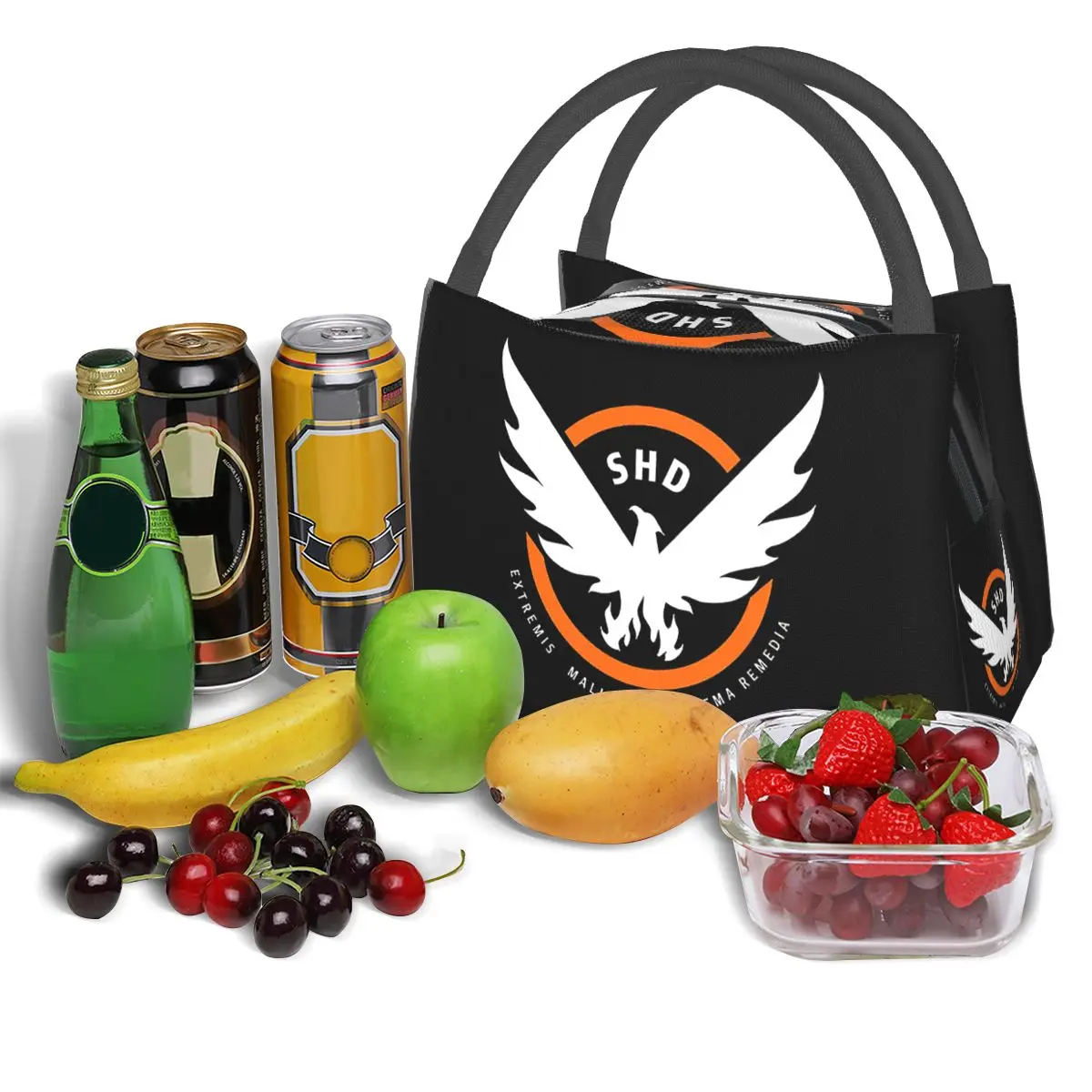 Game Tom Clancys The Division SHD Seal Insulated Lunch Bag for Women Kids Portable Food Boxes Thermal Lunch Box Tote view 5