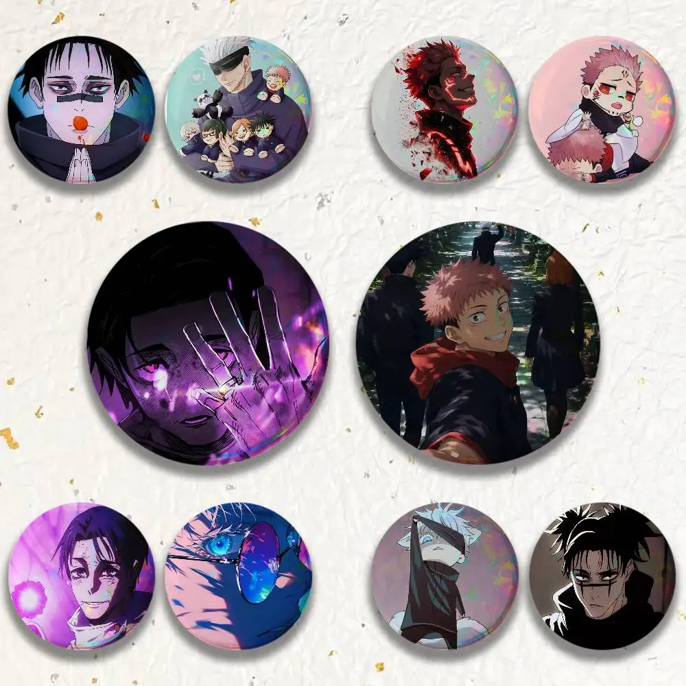 Japanese Fantasy Sorcerer 25mm 75mm 44mm 58mm 32m Brooches Badges Pins for Accessories