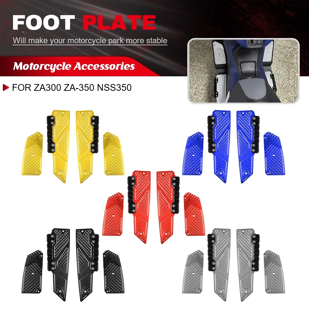 

For ZA300 ZA-350 NSS 350 Motorcycle Accessories Iron Footboard Steps Footrest Foot Pad Pedal Footrests Pads NSS-350 Pedal Pad