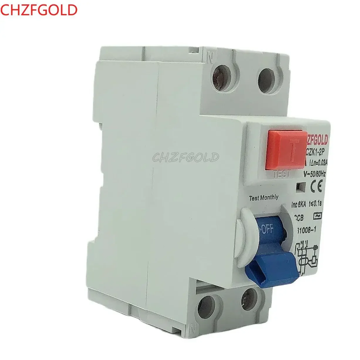 RCD RCCB  ELCB7-2P 230VAC 2P25A 40A 63A 30mA RCCB Residual Current Circuit Breaker Operation Protection Device Electrical Tools