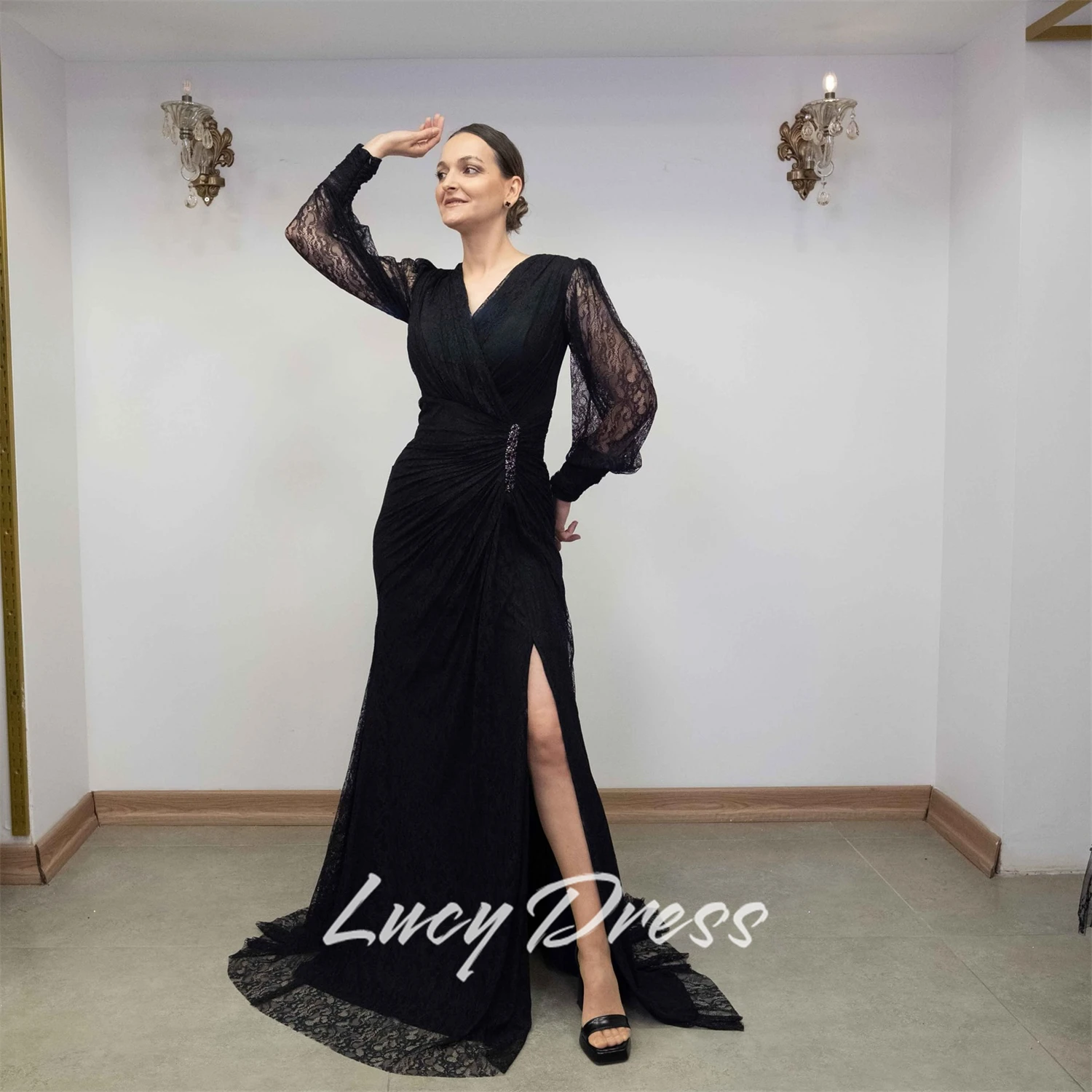 

Lucy Customized Elegant Gowns Grace Sharon Happy Evening Dresses Woman Elegant Party Dresses Special Occasion Dress Mom's dress
