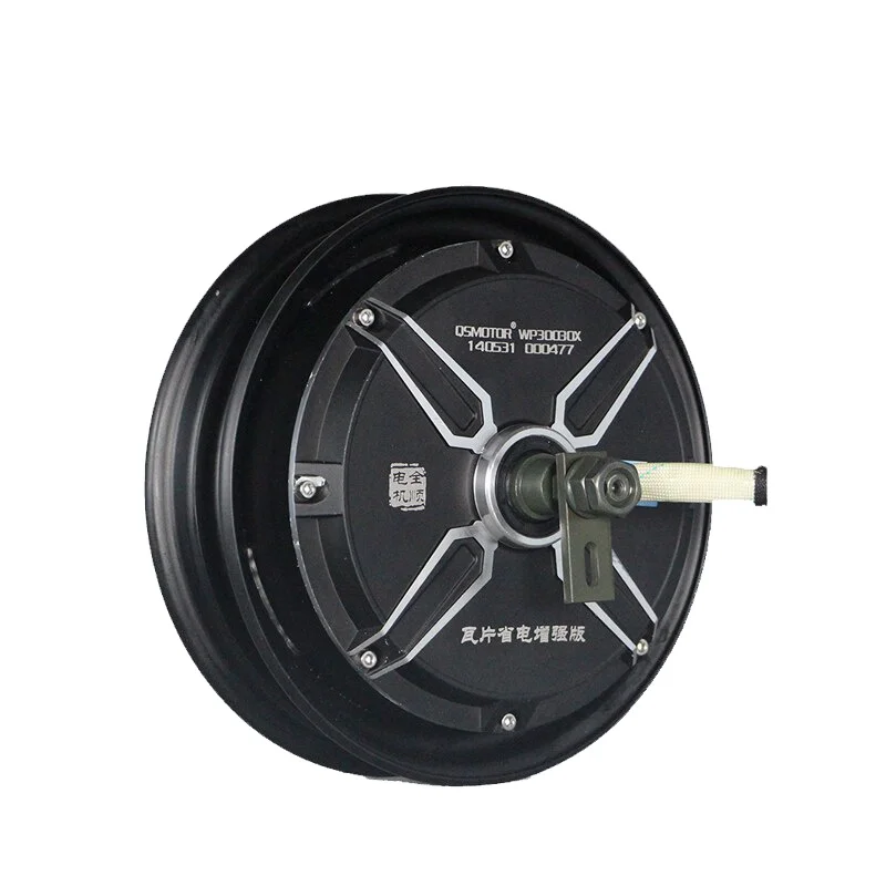 QS MOTOR 10-Inch 3000W 205 V2 DC Brushless Scooter With Wheel Hub Motor For Electric Bicycle Use