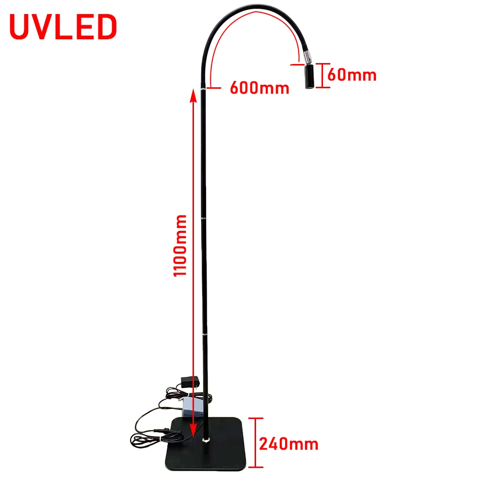 Imagem -02 - Ultravioleta Led Pedal Switch Lamp Cílios Enxertos Cura uv Cílios Falsos Enxertos Lâmpada de Assoalho Adesivo Interruptor de pé