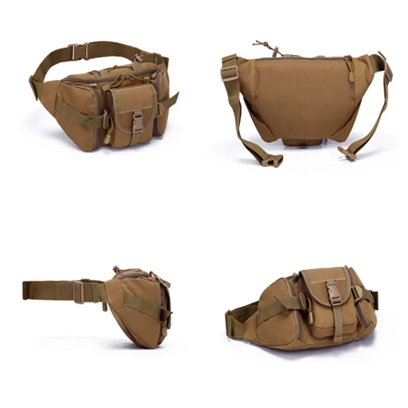 1000D Nylon Waterproof Waist Bag Fanny Pack Wallet Outdoor Molle  Camping Sport Hunting Belt Bag Backpack