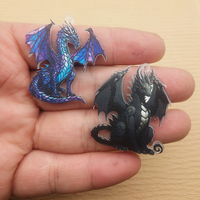 10pcs Acrylic Dragon Charm Jewelry Accessories Necklace Bracelet Earring Pendant Diy Craft Supplies