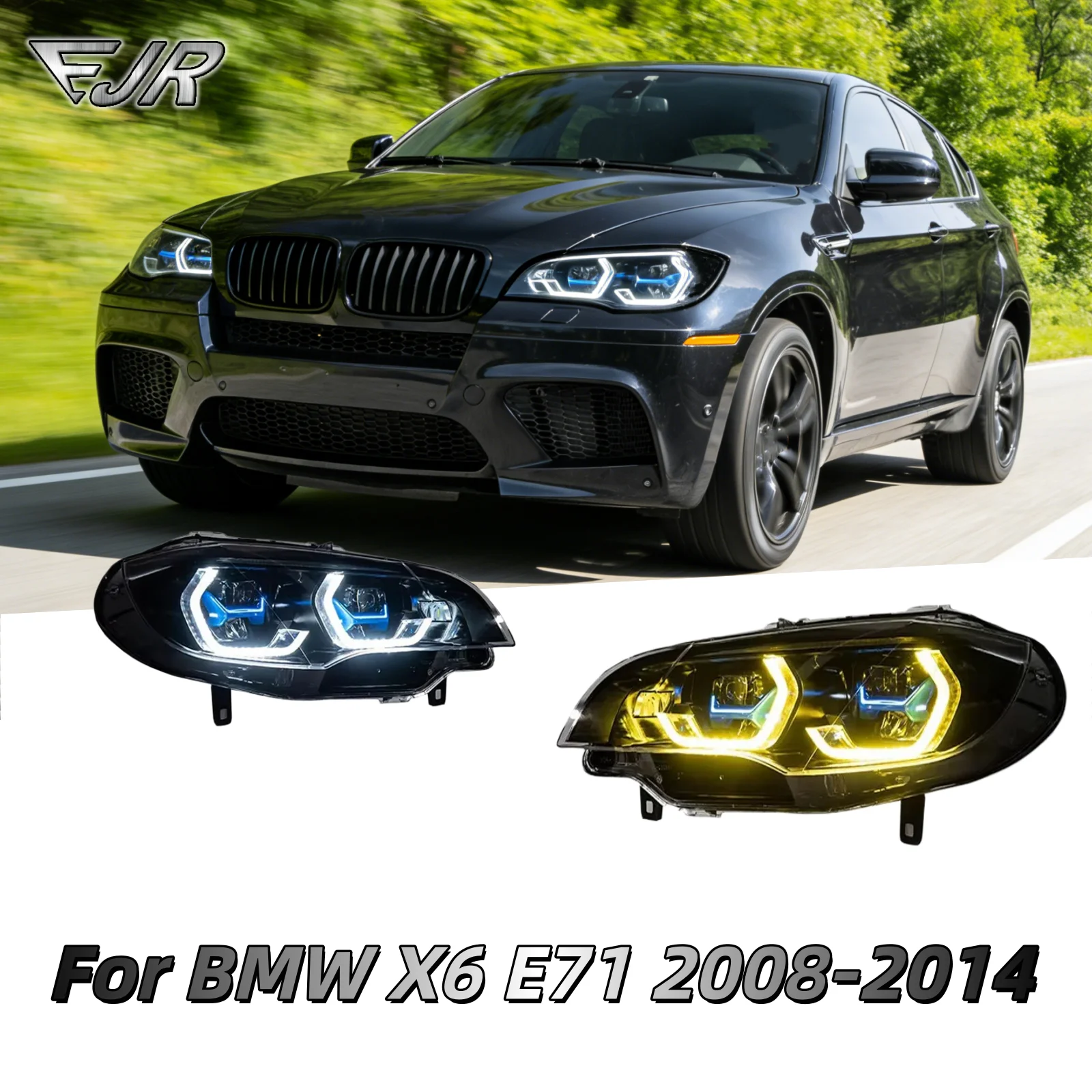 

For BMW X6 E71 2008-2014 LED Headlight Assembly Upgrade Newest Styling DRL Signals Head Lamp Auto Accessories Headlights
