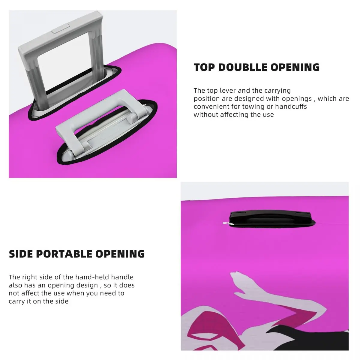 Spider Gwen Spiderverse Capa de proteção elástica para mala de viagem Capa protetora para 18-32 polegadas