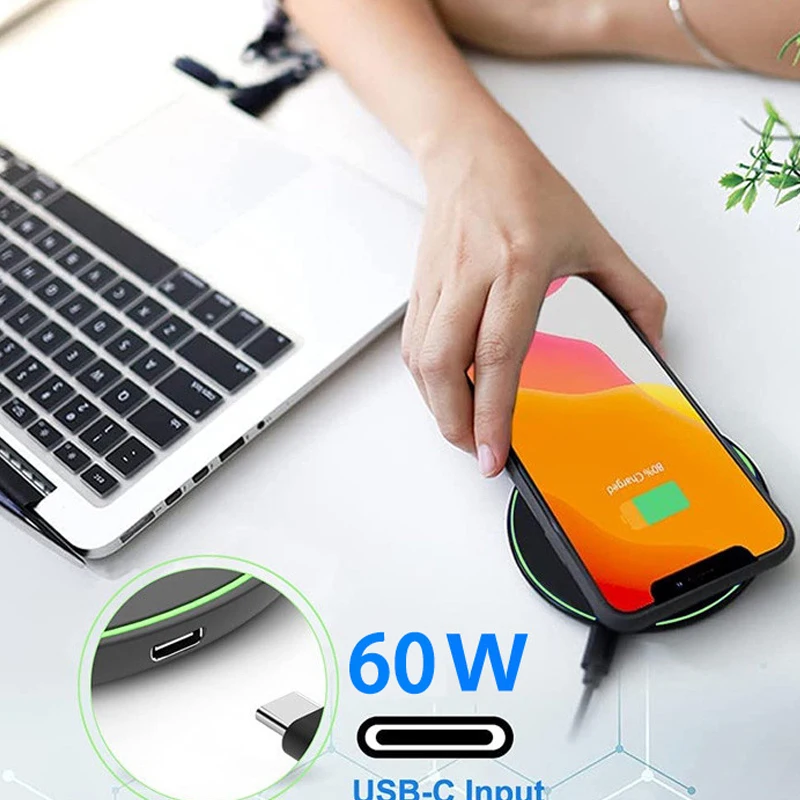 60W Wireless Charger For Vivo X80 Pro Vivo X Fold Vivo X Note22 LG W30 LMX440IM Vivo X Fold X Note Fast Wireless Charging Pad