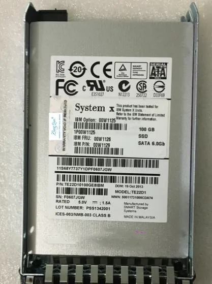 

For 100G SATA 2.5 00W1126 00W1129 00W1125