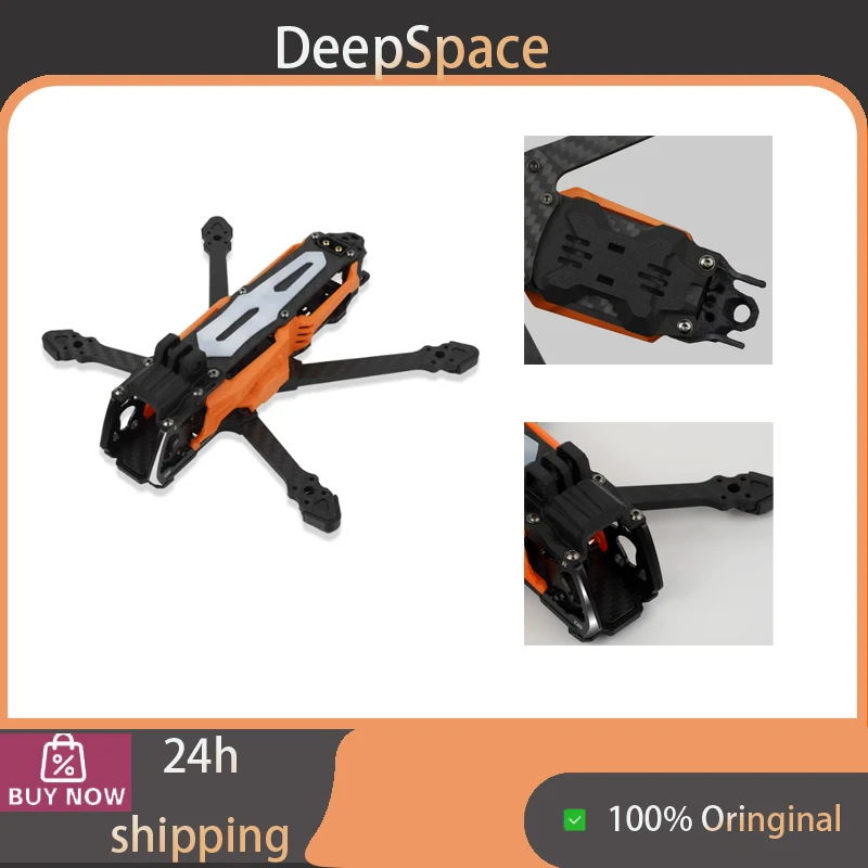 DeepSpace SEEKER35 3.5-inch FPV Freestyle Drone Frame for O4 PRO VTX, DC/XL Versions