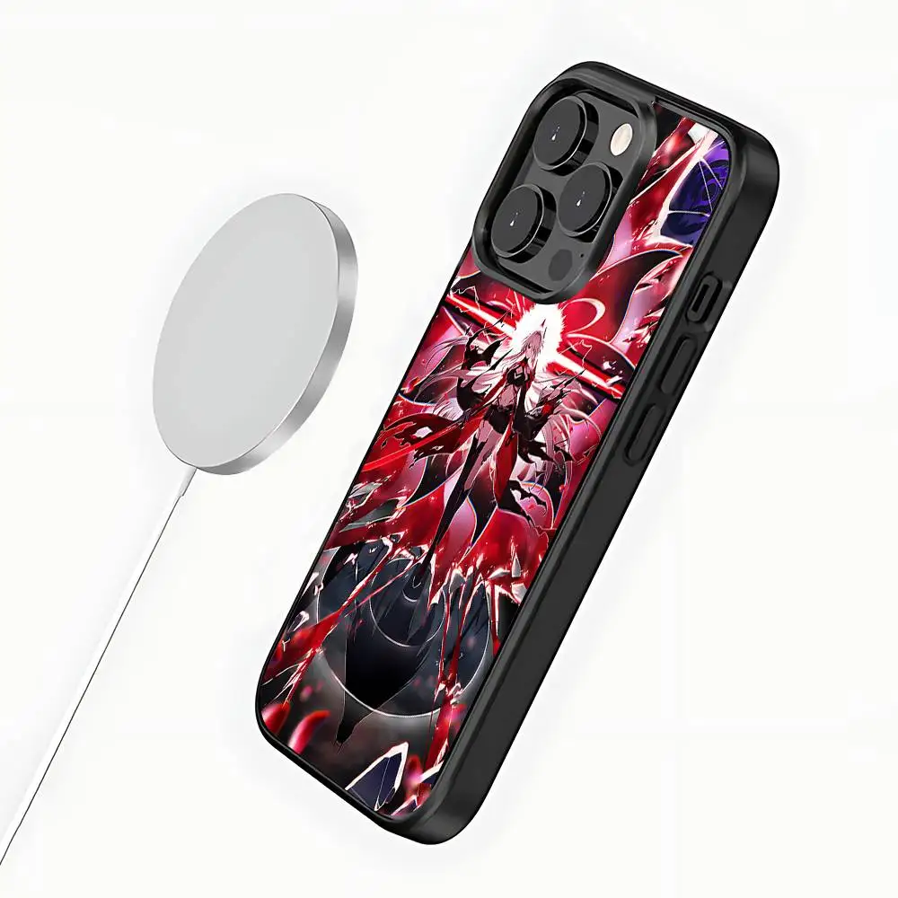 Phone Case For iPhone 17,16,15,14,13,12,11,Pro,Max,Plus,Mini,SE4,E A-Acheron Honkai Star Rail Magnetic Magsafe Wireless Charging