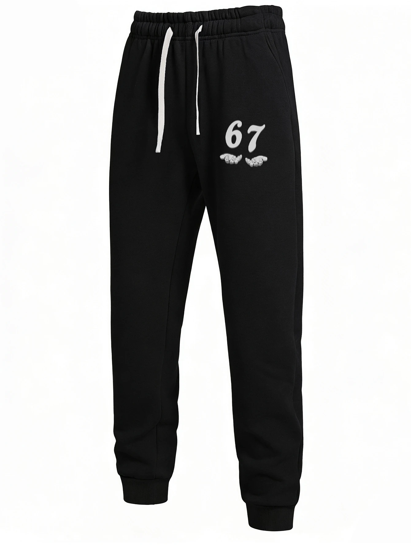 

Men's Spring and Autumn Seasonal Printed Casual Pants Personalized Pocket Casual Pants Outing and Running Casual Pants