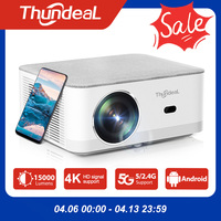 ThundeaL Portable Mini Projector TD92 Pro FHD 1080P Full HD Beam 4K Video WiFi Android Projector TD92Pro 3D Movie Home Theater