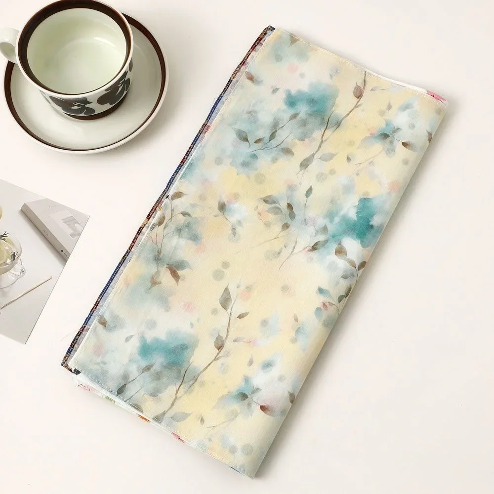 12pcs Vintage Polka Dot Cotton Handkerchiefs, Retro Daily Accessory
