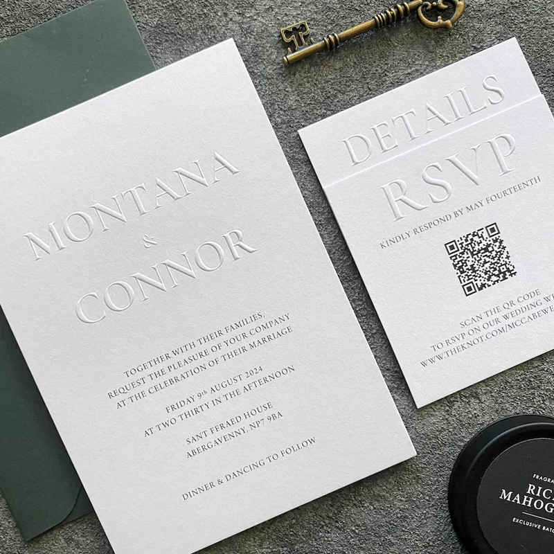 30Pcs Embossed Wedd… - image