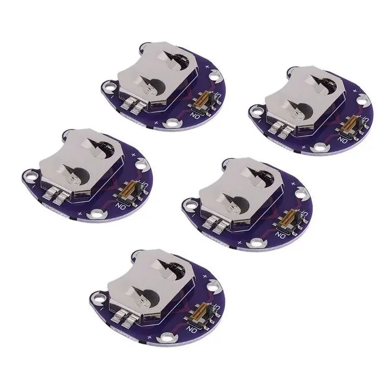 5PCS LilyPad Portabatteria a bottone CR2032 Modulo di montaggio batteria per arduino KIT FAI DA TE