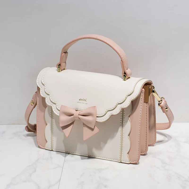 Bow lace flip bag exquisite girl style messenger bag