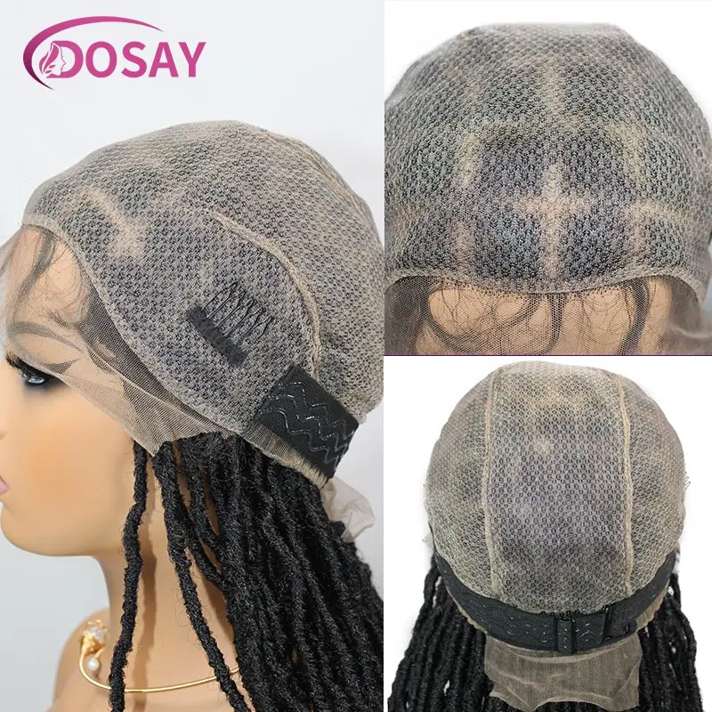 Braids Wigs Butterfly Locs Synthetic Full Lace Front Wigs For Black Women 40Inch Long Passion Twist Box Braided Lace Wig on Sale