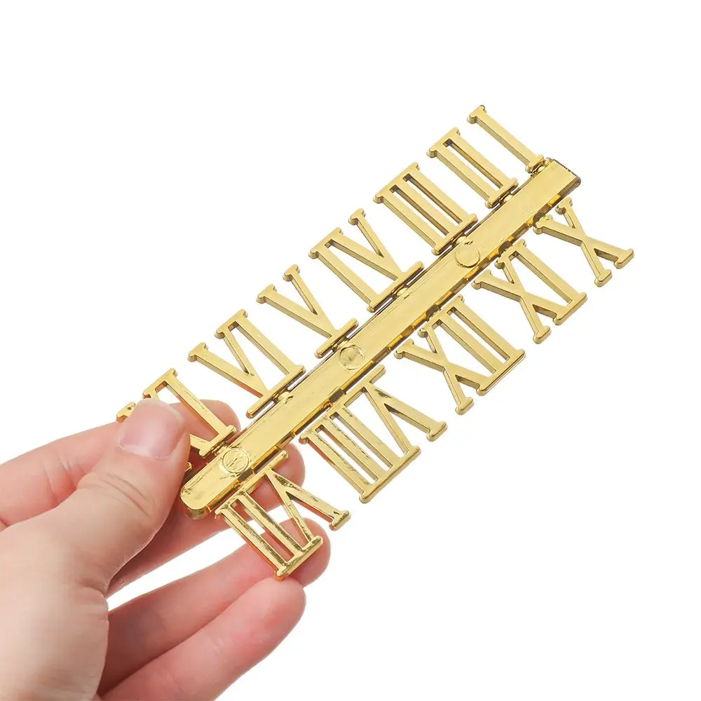 1 Set Handmade Material Restore Digital Repair Tools Roman Numerals Clock Numerals Accessories Arabic Number Quartz Clock Parts