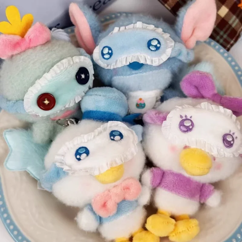 حقيقية ديزني ميمي العين بيجامة سلسلة أفخم ميكي صندوق أعمى نيك و جودي ميكي غرزة Kawaii قلادة دمية مفاجأة الهدايا