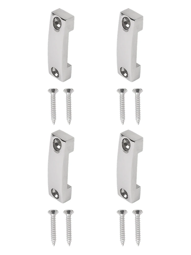 316 Stainless Steel Marine Pad Eye 4pcs Set for Yacht Boat Deck Mounting Top Strap Connection and Slot Linking