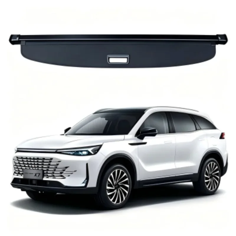 Car Trunk Cargo Cover, Rear Parcel Shelf Shade Shield, Luggage Privacy Blind for BAIC New X7