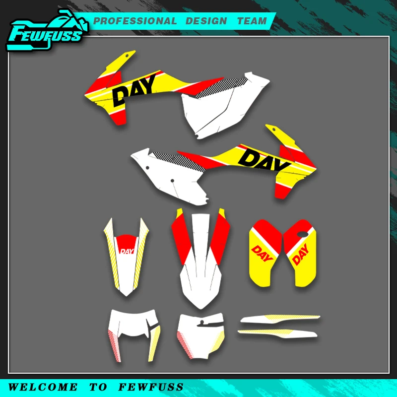 

Fewfuss For KTM 125 250 350 450 500 SX SXF XC XCF 2016 2017 2018 EXC EXCF XCW 2017 2018 2019 Graphics Background Decal Stickers