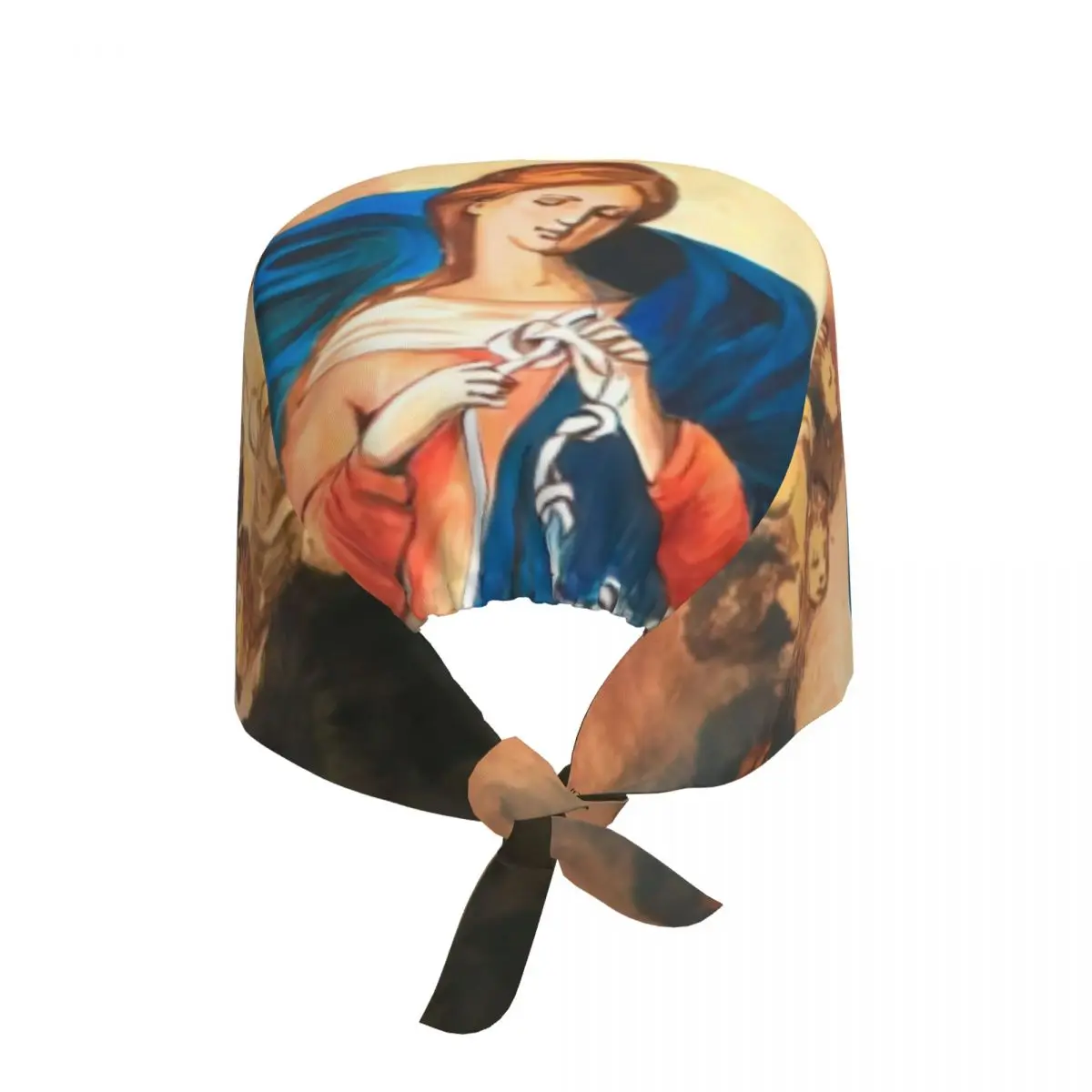 Mary Undoer Of Knots Scrubs Cap Surgical Hats Men Women Our Lady of Virgin Mary Operating Room Cap Operator Hats Lab Works Hat
