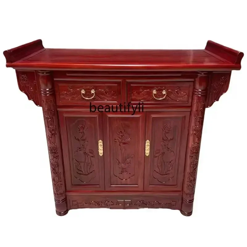 YH Offering table Entrance  Buddha cabinet Tribute table Guan Gong God of Wealth table Guanyin Buddhist platform