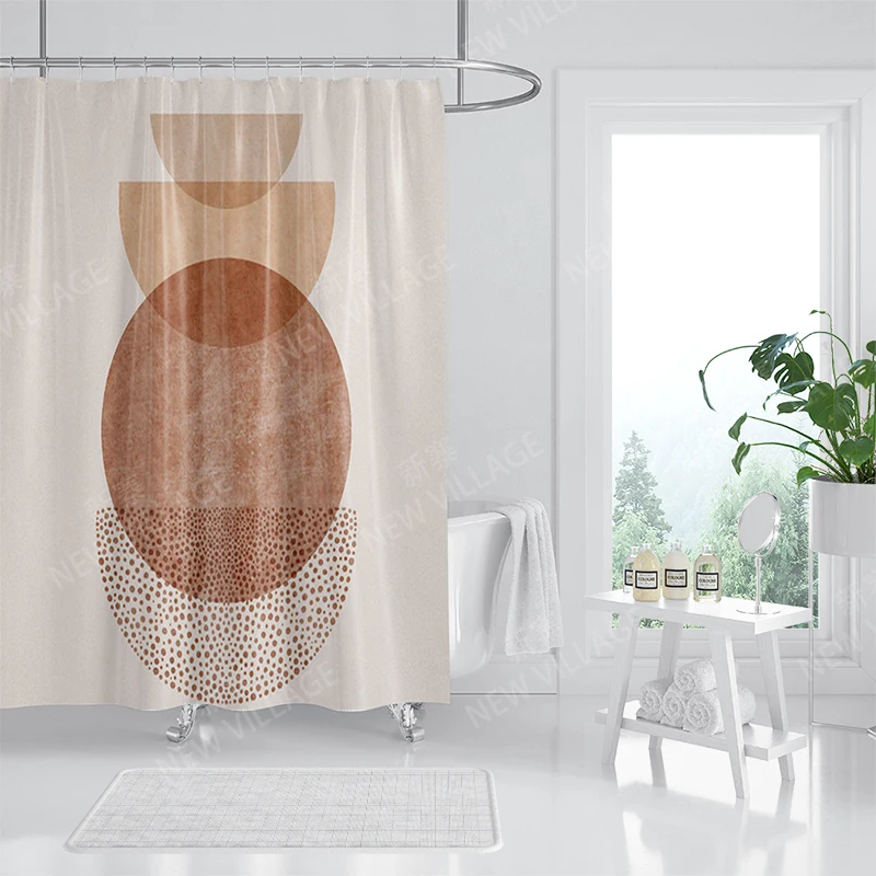 Waterproof fabric shower curtain Bathroom curtain accessories 180x200 Bath curtain for shower 240*200 nordic boho decor 240x200