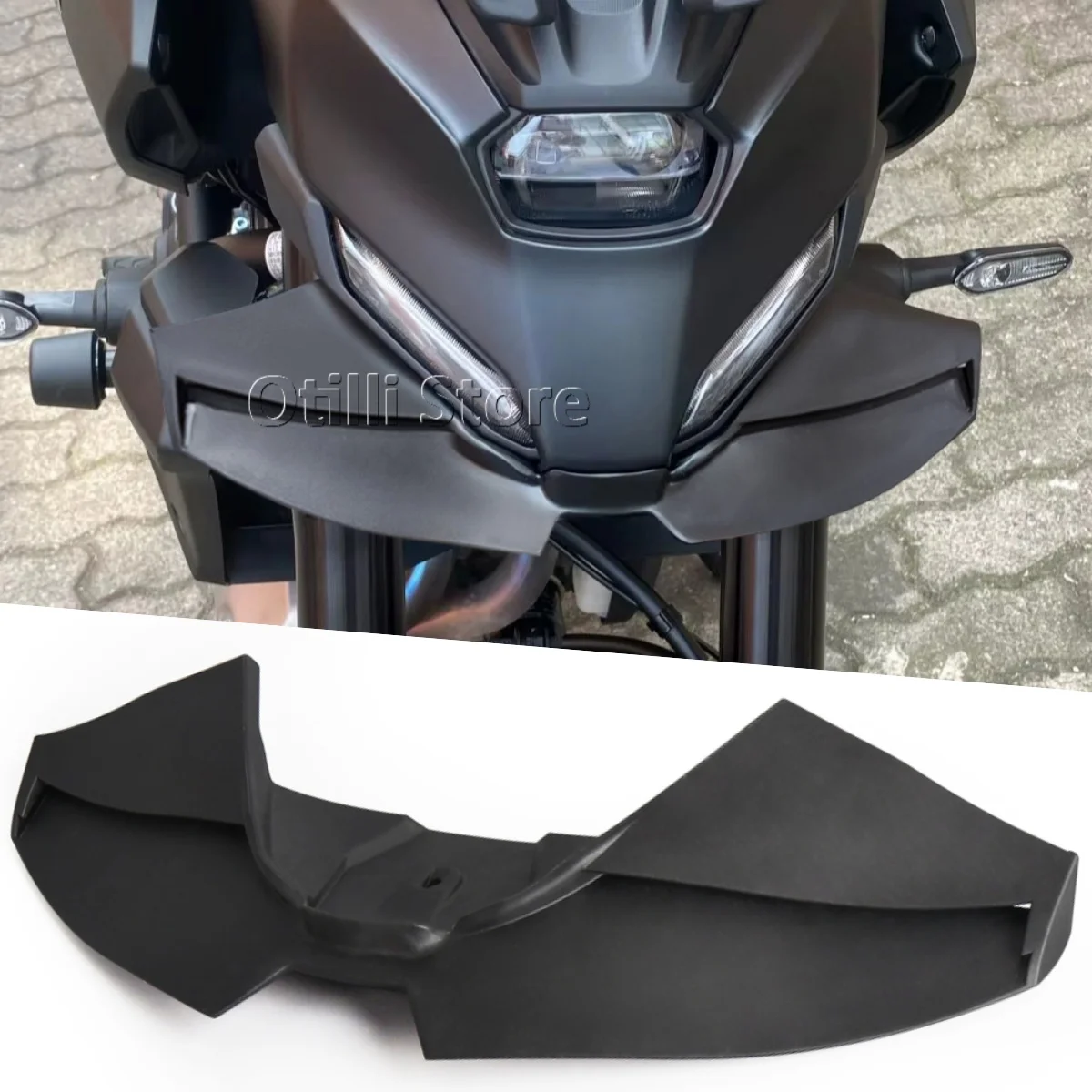 

Для Yamaha MT-07 MT 07 WING DOWNFORCE NAKED FRONTAL SPOILERS MT07 2025 передний спойлер нижний спойлер нижняя губа мото аксессуары