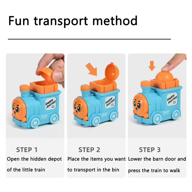Baby Spielzeug Auto Mini Drücken und Gehen Fahrzeuge Cartoon Zug Spielzeug Montessori Lernspiel Trägheit Zurückziehen Autos Kindergarten Geschenk