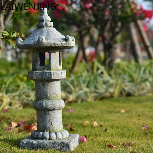 

HLZ landscaping imitation stone tower ornament outdoor garden courtyard floor-to-ceiling Chinese-style Zen villa decoration