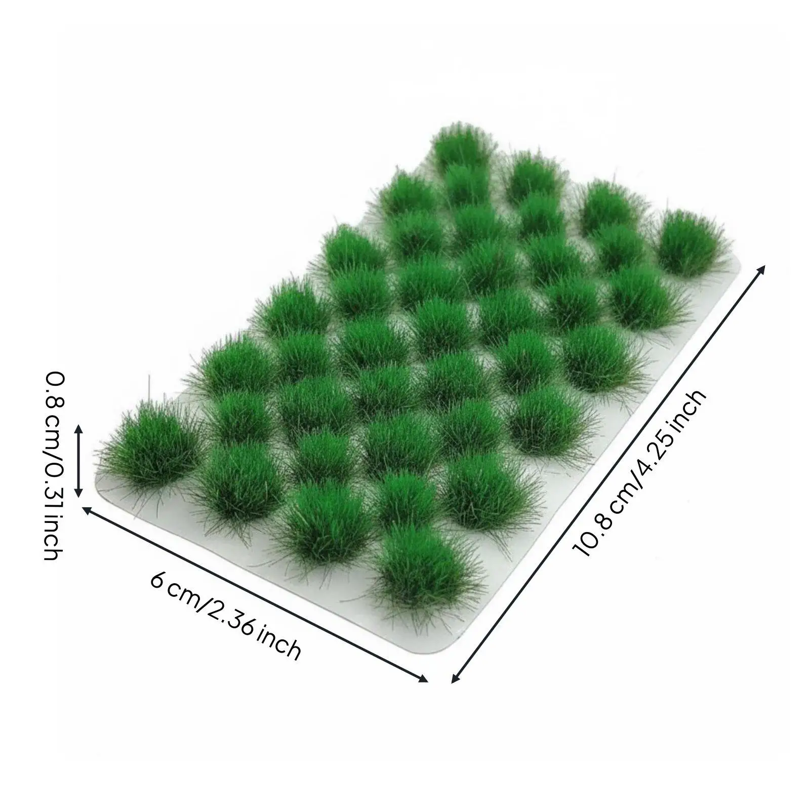 39 Pieces Model Grass Clusters Realistic Intricacy Miniature Grass Tufts