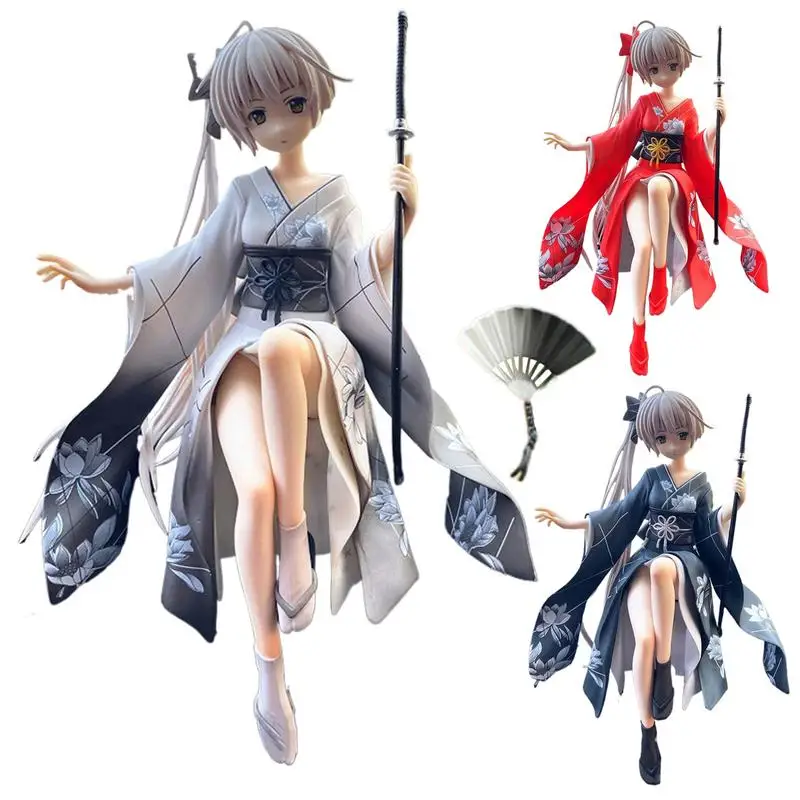 Yosuga No Sora Anime Figure Car Ornaments Anime Collection Doll Adorable Anime Character Model Car Dashboard Decorations