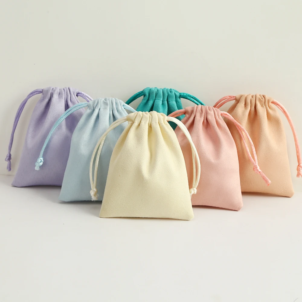 Bolsas de franela para embalaje de joyería, bolsa de regalo de Favor de boda, bolsa de terciopelo de Tarot con cordón para cosméticos, maquillaje,
