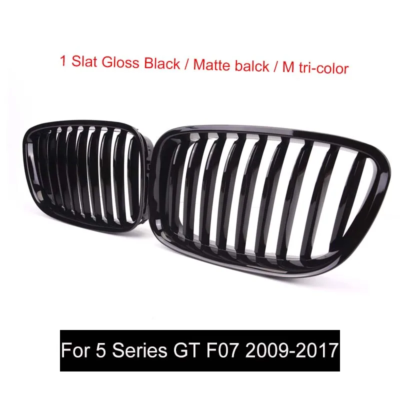 Front Bumper Kidney Grille Mesh For BMW F07 5 Series Fastback GT Gran Turismo 2009-2017 ABS Car Accessorie Racing Grill