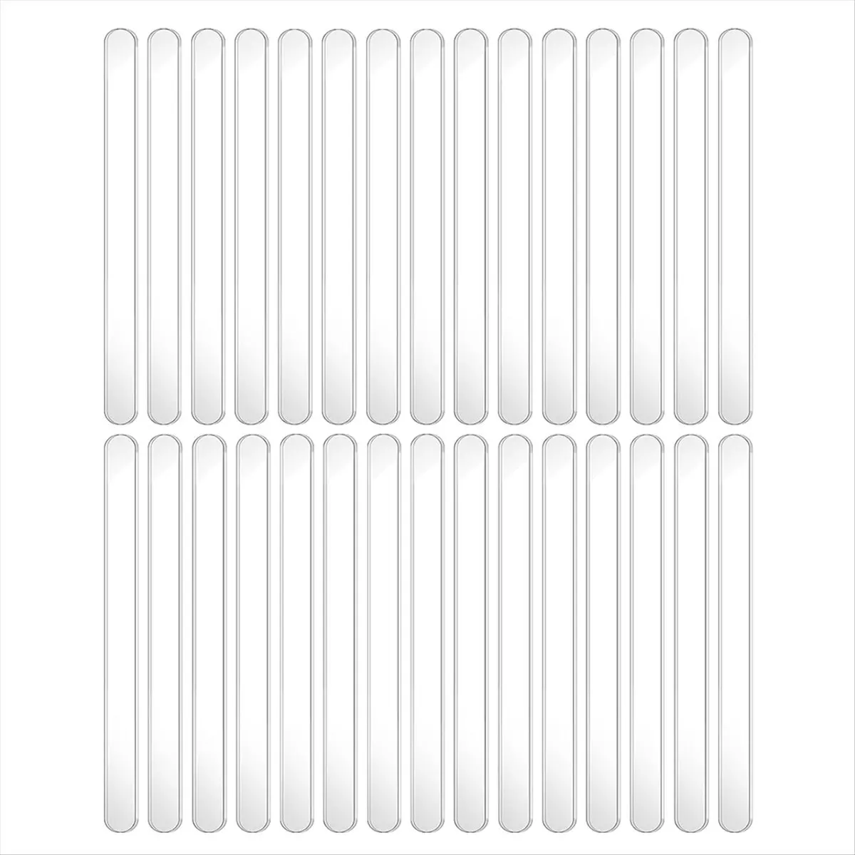【New User-Coupon!】30PCS Sticks 4.5 Inch Acrylic Cakesicle Sticks Reusable Ice PopSticks Plastic Sticks (Clear)