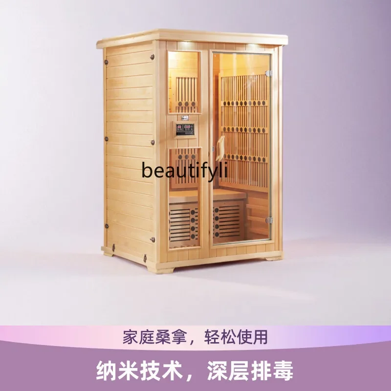 Family steam room single far infrared, sweat steam box sauna room light wave bath room physiotherapy