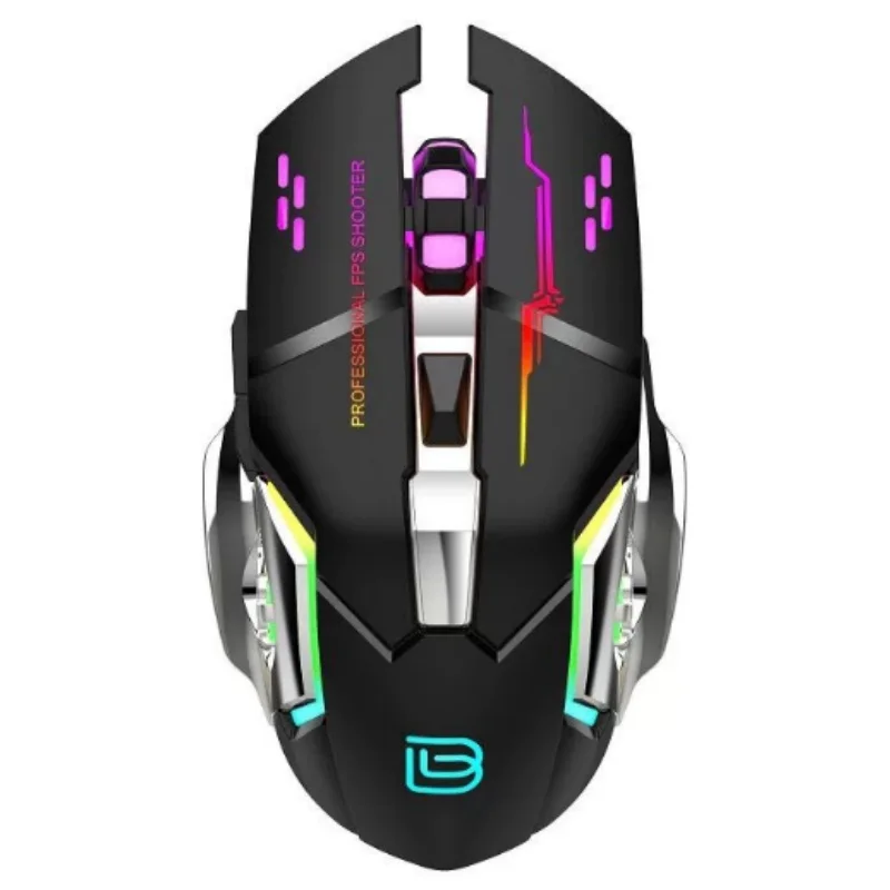 Wireless M500 Rechargeable 6D RGB 24G Bluetooth Dual Mode Gaming Mouse for Desktop And Notebooks with LED Light