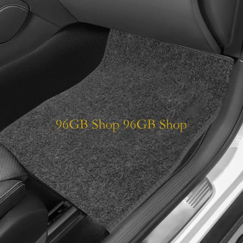 

96GB 4X Automotive Floor Liners Mats All Weather PVC Flocking Materials Nonslip Base Multiple Vehicle Application