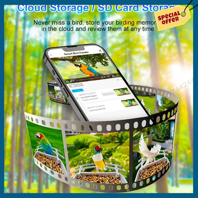 -A15I Vogel Feeder Video Kamera mit Solar Panel Wifi Wireless Outdoor Solar Kamera Bewegungserkennung Vogel Beobachtung Kamera